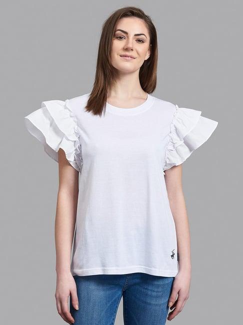 beverly hills polo club white regular fit top