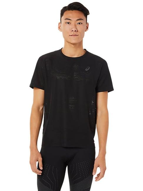 asics black short sleeves ventilate actibreeze t-shirt