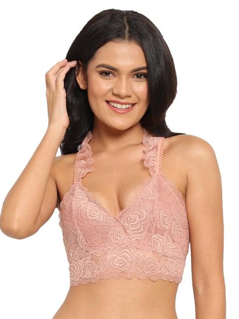 n-gal beige lace padded bralette