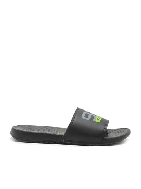 woodland men's core black casual slides