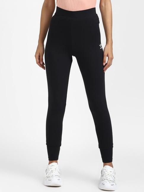 adidas originals black cotton tights