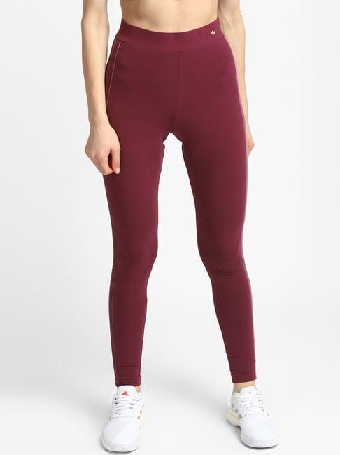 adidas originals maroon cotton tights