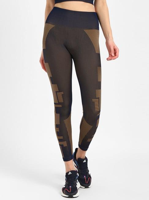 adidas brown printed kk tights