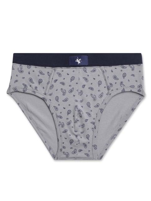 cantabil grey printed briefs