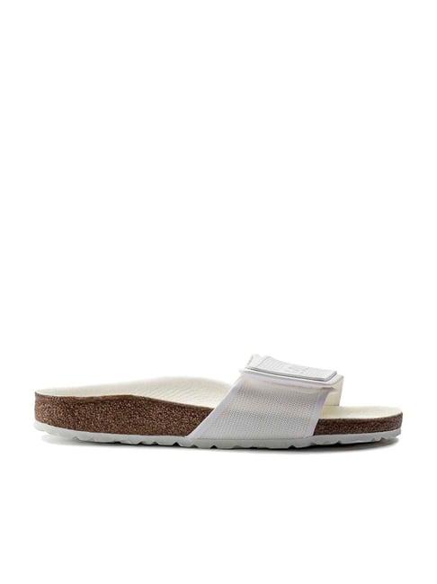 birkenstock unisex tema white regular width slides