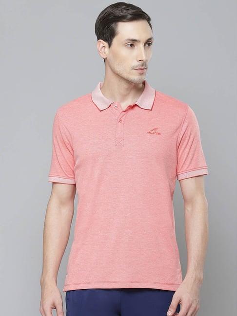 alcis peach short sleeves polo t-shirt