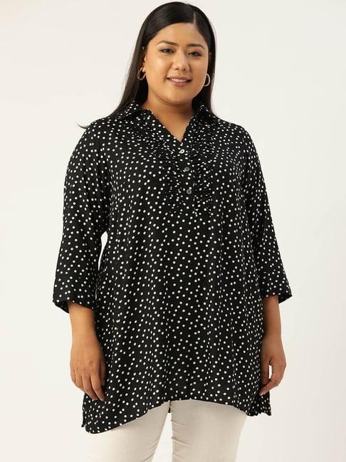 therebelinme black a-line tunic