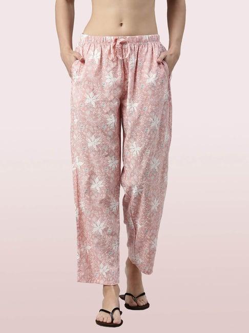 enamor pink printed lounge pants