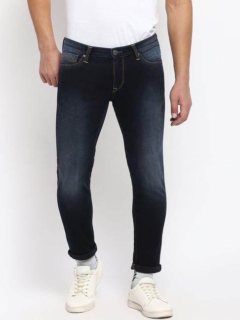 lee twilight blue tapered fit jeans