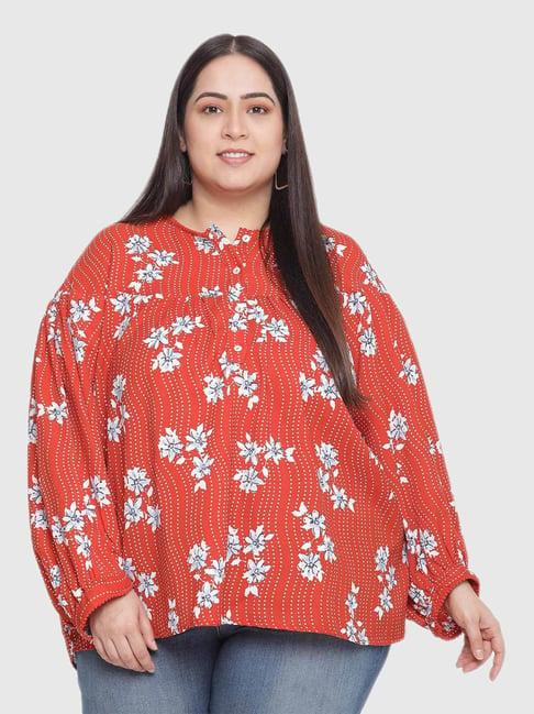 oxolloxo red floral print top