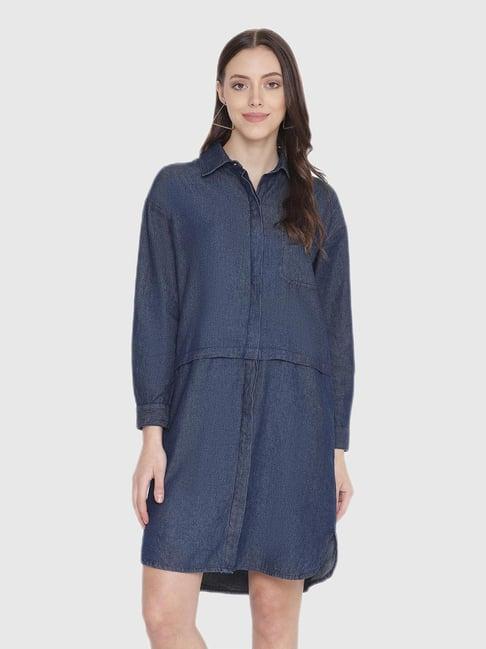 oxolloxo navy straight fit dress