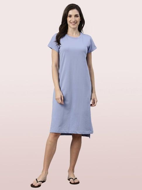 enamor blue lounge dress