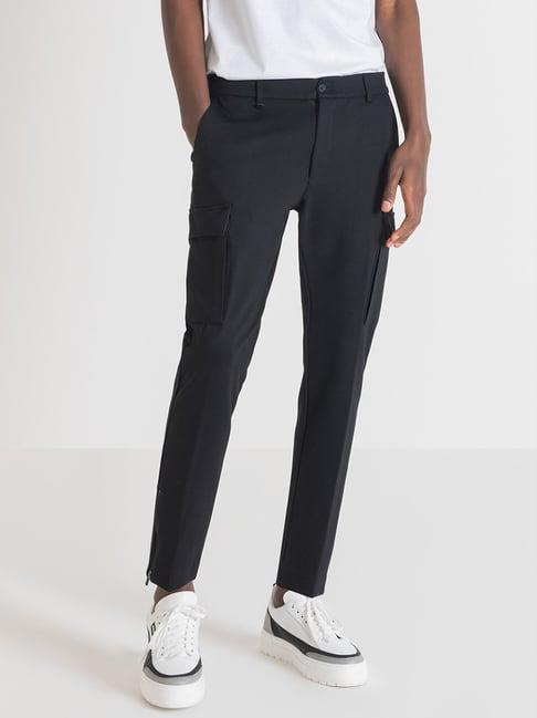 antony morato black skinny fit cargos