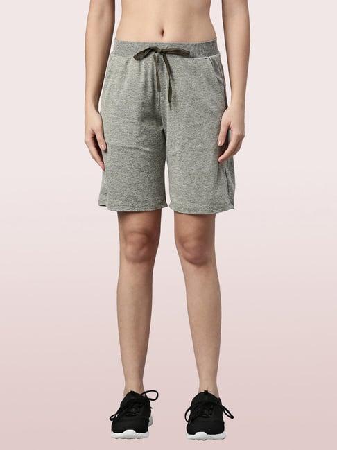 enamor grey relaxed fit shorts