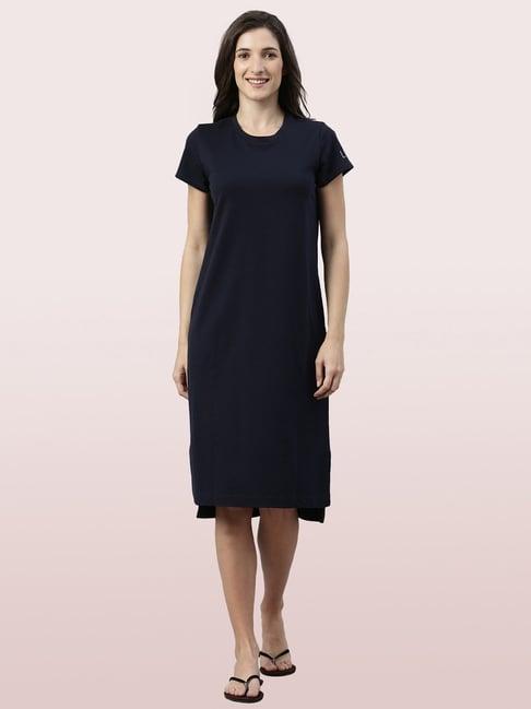 enamor dark navy lounge dress