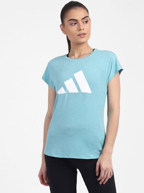 adidas blue printed bos t-shirt