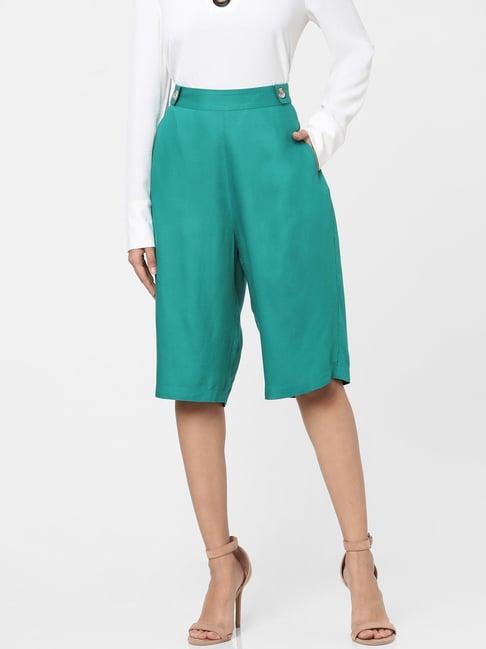 vero moda green culottes