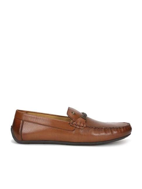 louis philippe men's tan casual loafers