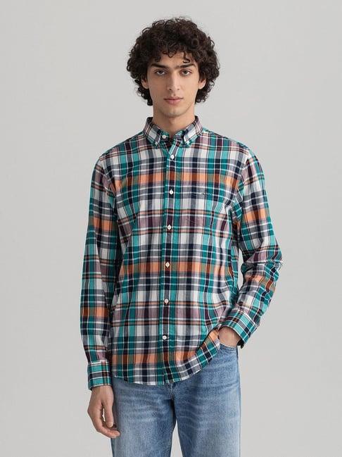 gant multicolor regular fit check shirt