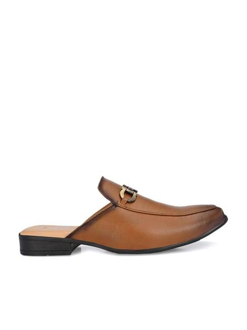 el paso men's tan mule shoes