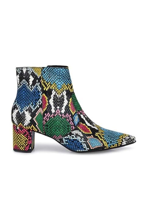 el paso women's multicoloured casual booties