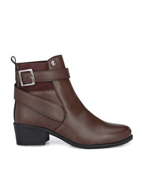 el paso women's brown casual booties