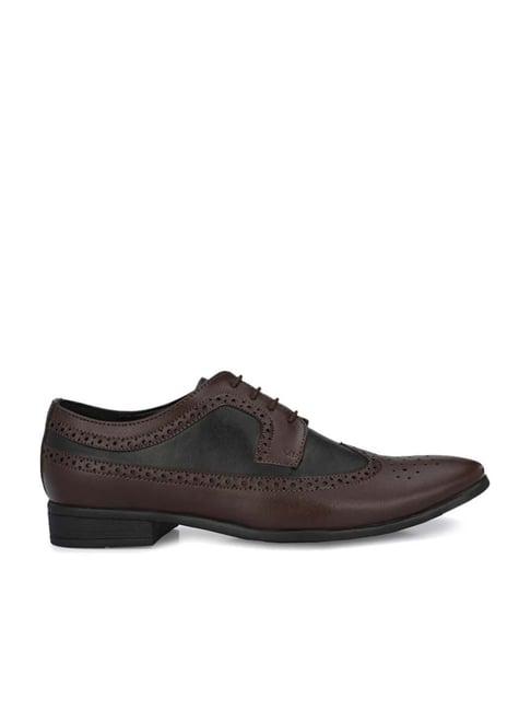 el paso men's brown brogue shoes