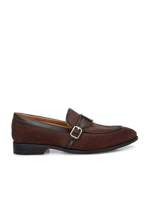 el paso men's brown formal loafers