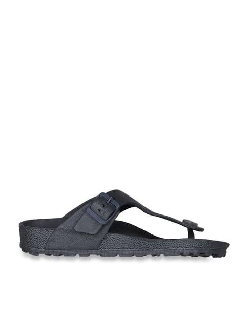 carlton london men's charcoal grey t-strap sandal