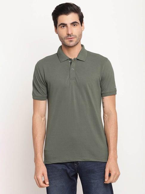 octave olive polo t-shirt