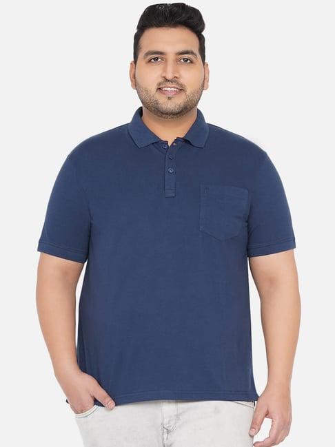 john pride navy plus size polo t-shirt