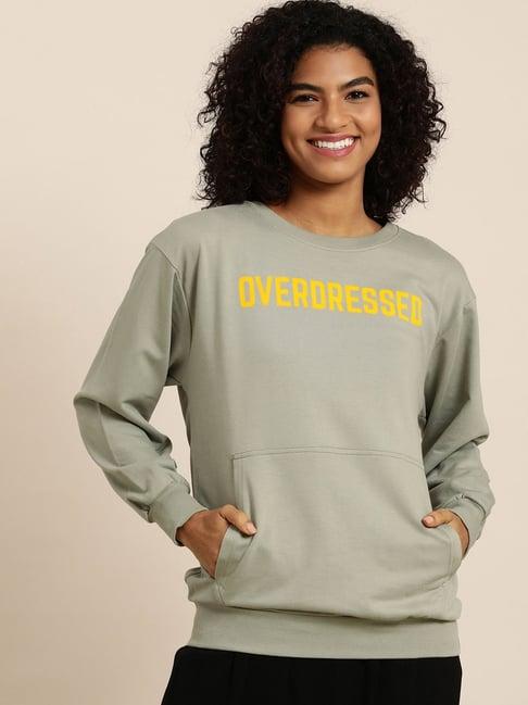 dillinger grey graphic print sweatshirt