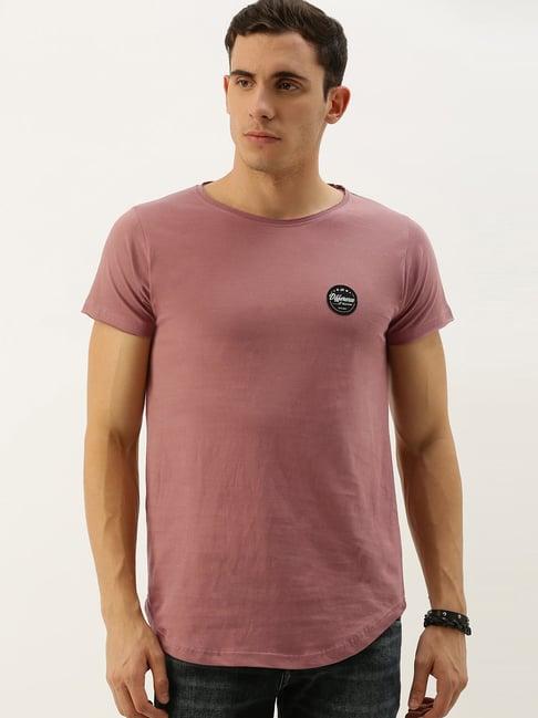 difference of opinion peach cotton regular fit t-shirt