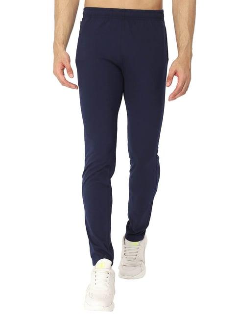 bodycare navy regular fit track pants