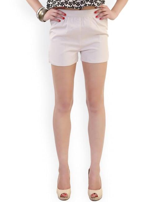 belle fille beige regular fit shorts