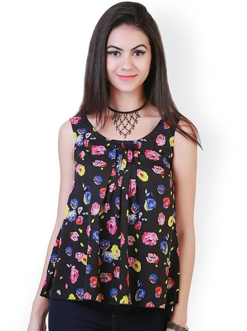 belle fille multicolor floral print top