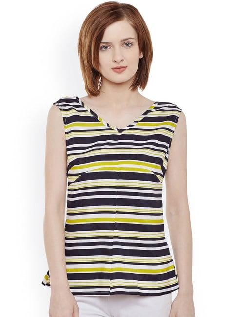 belle fille multicolor striped top