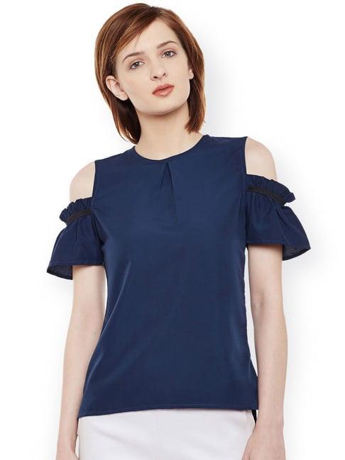 belle fille navy striped top