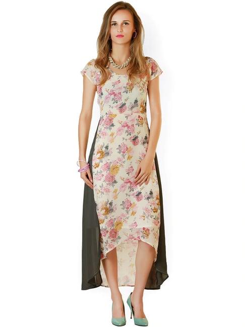 belle fille multicolor floral print dress