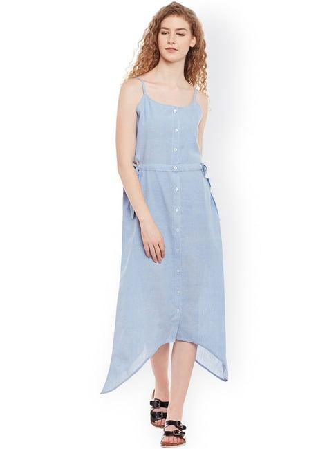 belle fille blue regular fit dress