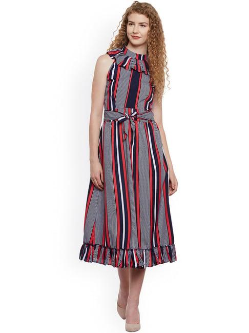 belle fille multicolor striped dress