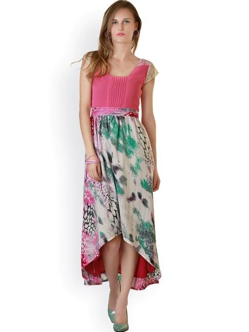 belle fille multicolor printed dress