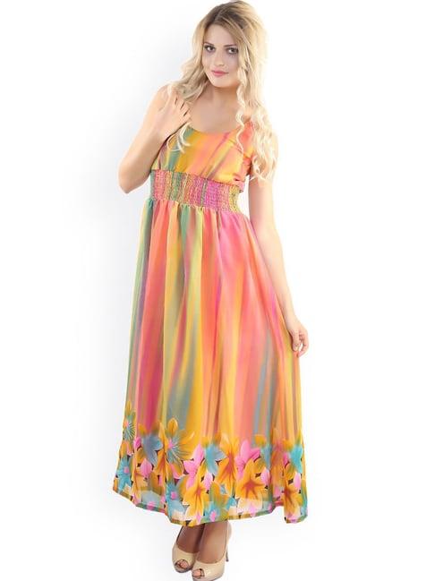 belle fille multicolor floral print dress