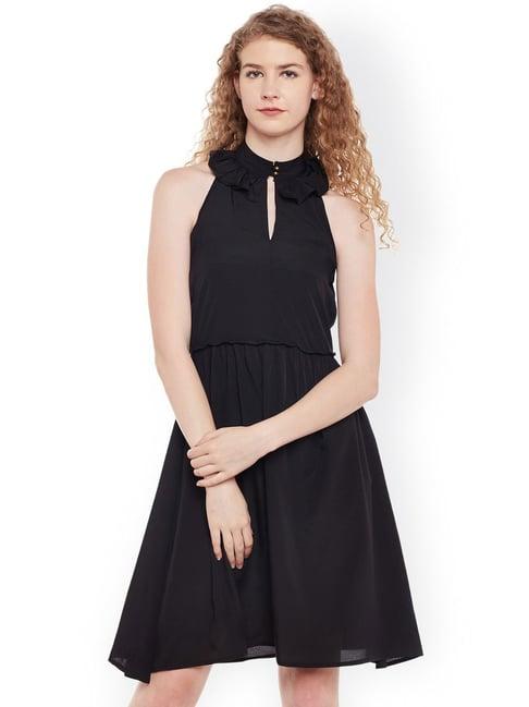 belle fille black regular fit dress