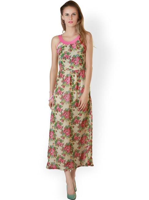 belle fille multicolor floral print dress