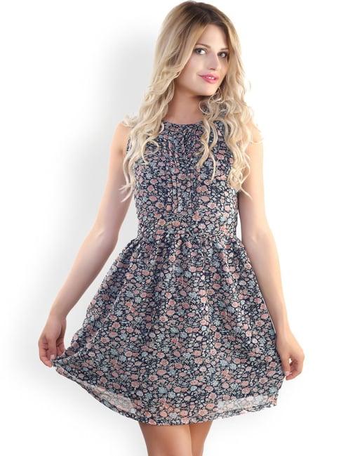 belle fille multicolor floral print dress