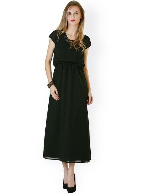 belle fille black regular fit dress