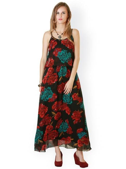 belle fille multicolor floral print dress