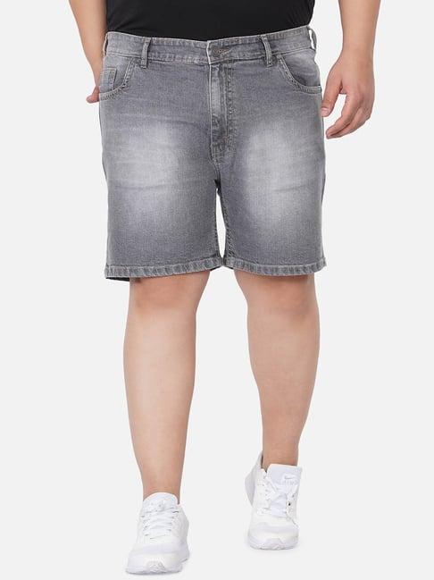 john pride grey plus size shorts