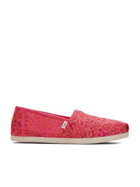 toms women's alpargata with cloudbound pink shoes